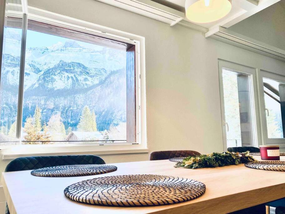 Unique Penthouse With Gallery And Mountain View Kandersteg Ngoại thất bức ảnh